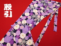 義若オリジナル激安セール柄股引き 菊尽くし 紫
